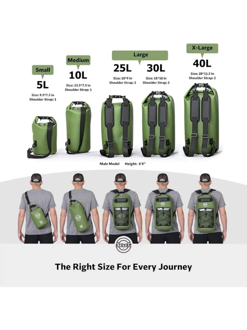 Waterproof Dry Backpack & Phone Case - Heavy-Duty Floating Bag for Kayaking